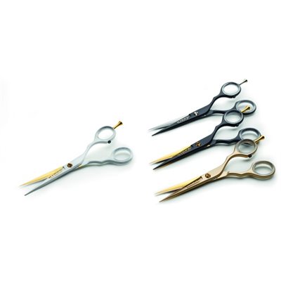 KIEPE #2445 SCISSORS BLACK-GOLD 6"